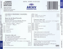 Load image into Gallery viewer, George Frideric Handel* / The English Concert, Trevor Pinnock : Music For The Royal Fireworks, Concerti A Due Cori (CD, Album)