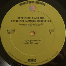 Load image into Gallery viewer, Deep Purple, The Royal Philharmonic Orchestra* Conducted By Malcolm Arnold : Concerto For Group And Orchestra (LP, Album, RE, Ter)