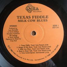 Load image into Gallery viewer, The Original Texas Playboys Under The Direction Of "Take It Away" Leon McAuliffe* : Texas Fiddle Milk Cow Blues (LP, Album)