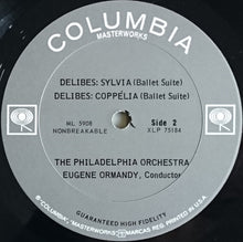 Laden Sie das Bild in den Galerie-Viewer, Chopin* / Delibes* - Eugene Ormandy, The Philadelphia Orchestra : Three Favorite Ballets (Les Sylphides / Suite From Sylvia / Suite From Coppélia) (LP, Mono)