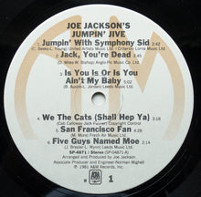 Laden Sie das Bild in den Galerie-Viewer, Joe Jackson's Jumpin' Jive : Joe Jackson's Jumpin' Jive (LP, Album, R -)