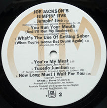 Laden Sie das Bild in den Galerie-Viewer, Joe Jackson's Jumpin' Jive : Joe Jackson's Jumpin' Jive (LP, Album, R -)