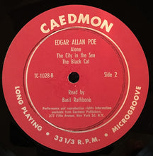 Load image into Gallery viewer, Basil Rathbone Reads Edgar Allan Poe : Basil Rathbone Reads Edgar Allan Poe (LP, RE)