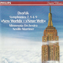 Charger l'image dans la galerie, Dvořák*, Minnesota Orchestra, Neville Marriner* : Symphonies 7, 8 & 9 «New World» (2xCD, RE)