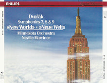 Charger l'image dans la galerie, Dvořák*, Minnesota Orchestra, Neville Marriner* : Symphonies 7, 8 & 9 «New World» (2xCD, RE)