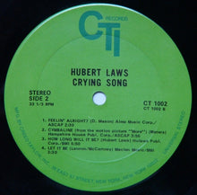 Laden Sie das Bild in den Galerie-Viewer, Hubert Laws : Crying Song (LP, Album)