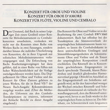 Load image into Gallery viewer, J.S. Bach* / Simon Standage, David Reichenberg, Lisa Beznosiuk, The English Concert, Trevor Pinnock : 3 Concerti (CD)