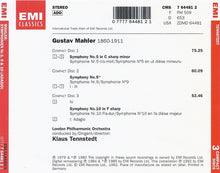 Charger l'image dans la galerie, Mahler*, Tennstedt* : Symphonien 5, 9 & 10 Adagio (3xCD, Comp, RM)