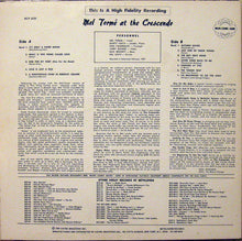 Load image into Gallery viewer, Mel Tormé : Gene Norman Presents Mel Torme At The Crescendo (LP, Mono, RE)
