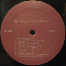 Load image into Gallery viewer, Mel Tormé : Gene Norman Presents Mel Torme At The Crescendo (LP, Mono, RE)