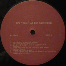 Load image into Gallery viewer, Mel Tormé : Gene Norman Presents Mel Torme At The Crescendo (LP, Mono, RE)
