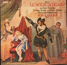 Load image into Gallery viewer, Mozart*, van Dam* · Cotrubas* · Tomowa-Sintow* · von Stade* · Krause*, The Vienna Philharmonic*, Von Karajan* : Le Nozze Di Figaro (4xLP + Box)