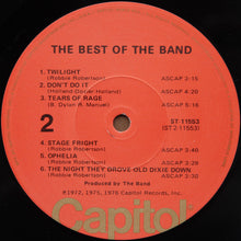 Load image into Gallery viewer, The Band : The Best Of The Band (LP, Comp, Los)