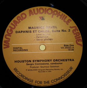 Ravel*, Sergiu Comissiona, Houston Symphony Orchestra : Daphnis Et Chloe, La Valse, Pavane Pour Une Infante Defunte (LP)