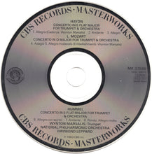 Load image into Gallery viewer, Haydn* • Hummel* • L. Mozart*, Wynton Marsalis, National Philharmonic Orchestra, Raymond Leppard : Trumpet Concertos (CD, Album)