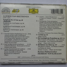 Charger l'image dans la galerie, Ludwig van Beethoven : Berlin Philharmonic Orchestra*, Herbert von Karajan : Symphony No. 6 "Pastoral", Overtures: "The Creatures Of Prometheus", "The Ruins Of Athens", "Coriolan" (CD, Comp, RM)