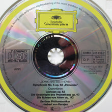 Charger l'image dans la galerie, Ludwig van Beethoven : Berlin Philharmonic Orchestra*, Herbert von Karajan : Symphony No. 6 "Pastoral", Overtures: "The Creatures Of Prometheus", "The Ruins Of Athens", "Coriolan" (CD, Comp, RM)