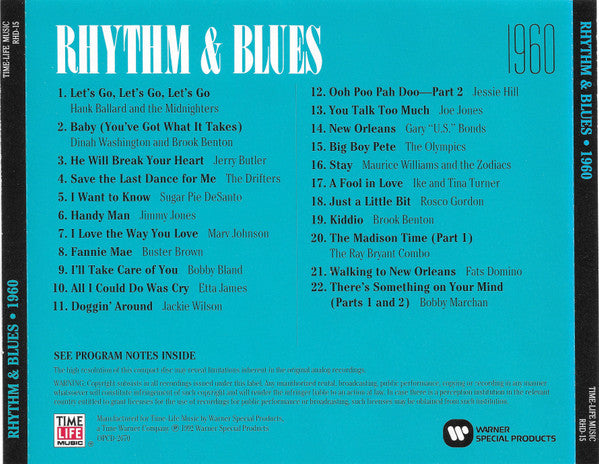 希少洋書 R&Bレコード カタログ価格ガイド Rhythm & Blues Buy Various : Rhythm & Blues 1960 (CD, Comp) Online for a great