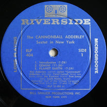 Laden Sie das Bild in den Galerie-Viewer, The Cannonball Adderley Sextet* : In New York (LP, Album, Mono, Dee)