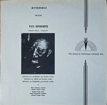 Laden Sie das Bild in den Galerie-Viewer, Paul Hindemith, Dieter Klöcker, Werner Genuit / Michael Kühn, Ernst Prappacher / Richard Laugs : Chamber Music • Volume IV (Sonata For Clarinet And Piano / Sonata For Oboe And Piano / Sonata For Bassoon And Piano) (LP, Album)