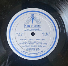 Laden Sie das Bild in den Galerie-Viewer, Paul Hindemith, Dieter Klöcker, Werner Genuit / Michael Kühn, Ernst Prappacher / Richard Laugs : Chamber Music • Volume IV (Sonata For Clarinet And Piano / Sonata For Oboe And Piano / Sonata For Bassoon And Piano) (LP, Album)
