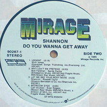 Load image into Gallery viewer, Shannon : Do You Wanna Get Away (LP, Album)