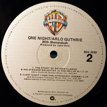 Laden Sie das Bild in den Galerie-Viewer, Arlo Guthrie With Shenandoah (2) : One Night (LP, Album, Los)