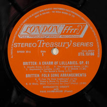 Charger l'image dans la galerie, Benjamin Britten, Bernadette Greevy, Paul Hamburger : A Charm Of Lullabies Op.41 / Folk Song Arrangements (LP, Album, RE)