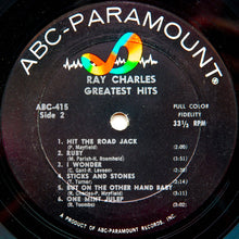 Laden Sie das Bild in den Galerie-Viewer, Ray Charles : Greatest Hits (LP, Album, Comp, Mono, Pit)