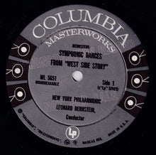 Load image into Gallery viewer, Bernstein* Conducts New York Philharmonic : Symphonic Dances From West Side Story / Symphonic Suite From On The Waterfront (LP, Album, Mono, Promo)