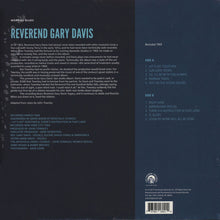 Laden Sie das Bild in den Galerie-Viewer, Reverend Gary Davis* : Worried Blues (LP, Album, RE)