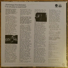 Load image into Gallery viewer, Mississippi Fred McDowell* : I Do Not Play No Rock 'N' Roll (LP, Album, Los)