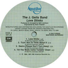 Laden Sie das Bild in den Galerie-Viewer, The J. Geils Band : Love Stinks (LP, Album, Hal)