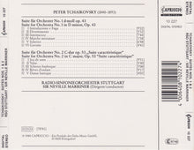 Load image into Gallery viewer, Pyotr Ilyich Tchaikovsky, Radio-Sinfonieorchester Stuttgart, Sir Neville Marriner : Suite For Orchestra Nos. 1 & 2 (CD, Album)