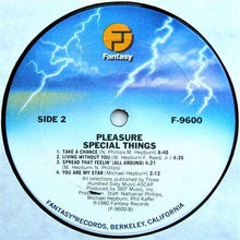 Load image into Gallery viewer, Pleasure (4) : Special Things (LP, Album, San)