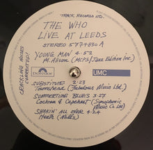 Laden Sie das Bild in den Galerie-Viewer, The Who : Live At Leeds (LP, Album, RE, RM, 180)