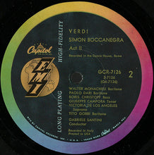 Load image into Gallery viewer, Giuseppe Verdi, Gabriele Santini (2), Tito Gobbi, Boris Christoff, Victoria De Los Angeles, Giuseppe Campora : Simon Boccanegra (3xLP, Album, Mono + Box)