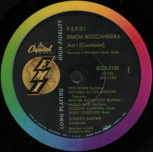 Load image into Gallery viewer, Giuseppe Verdi, Gabriele Santini (2), Tito Gobbi, Boris Christoff, Victoria De Los Angeles, Giuseppe Campora : Simon Boccanegra (3xLP, Album, Mono + Box)
