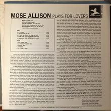 Laden Sie das Bild in den Galerie-Viewer, Mose Allison : Plays For Lovers (LP, Comp)
