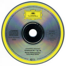 Load image into Gallery viewer, Brahms* - Wiener Philharmoniker, Carlo Maria Giulini : Symphonie No.1 (CD, Album)