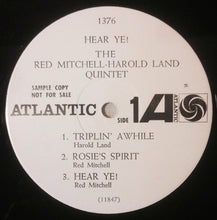 Load image into Gallery viewer, The Red Mitchell - Harold Land Quintet : Hear Ye!!!! Hear Ye!!!! (LP, Album, Mono, Promo)
