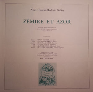 Grétry*, Orchestre De Chambre De La R.T.B.*, Edgard Doneux*, Mady Mesplé, Roland Bufkens : Zémire Et Azor (2xLP + Box)