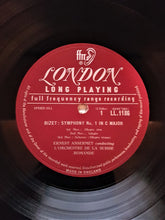 Load image into Gallery viewer, Bizet*, Ernest Ansermet Conducting L'Orchestre De La Suisse Romande : Symphony No. 1 In C Major / Patrie - Overture, Op. 19 (LP, Mono)