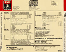 Load image into Gallery viewer, Maurice André - Stölzel* ∙ Telemann* ∙ Vivaldi* ∙ Academy Of St. Martin In The Fields*, Neville Marriner* : Trumpet Concertos (CD, Album)