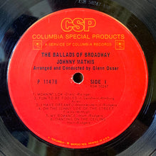 Laden Sie das Bild in den Galerie-Viewer, Johnny Mathis : Ballads Of Broadway (LP, Album, Ter)