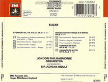 Load image into Gallery viewer, Elgar*, Sir Adrian Boult, London Philharmonic Orchestra : Symphony No. 1 / Serenade For Strings / Chanson De Nuit / Chanson De Matin (CD, Comp)