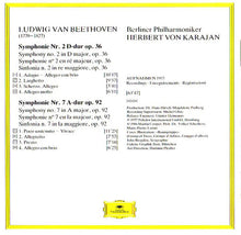 Load image into Gallery viewer, Ludwig van Beethoven / Berlin Philharmonic Orchestra* / Herbert von Karajan : Symphonies Nos. 2 & 7 (CD, Comp, RM, PDO)