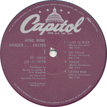 Charger l'image dans la galerie, April Wine : Harder.....Faster (LP, Album, Jac)