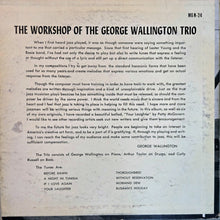 Load image into Gallery viewer, George Wallington Trio : The Workshop Of The George Wallington Trio (10", Album)