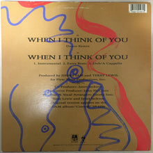 Load image into Gallery viewer, Janet Jackson : When I Think Of You (Dance Remix) (12", Single, Bla)